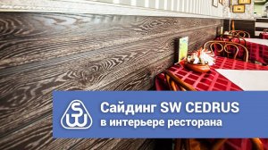 Сайдинг ДПК в интерьере. SW Cedrus.