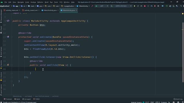 How to Make a Button Open a New Activity - Android Studio Tutorial смотреть онлайн