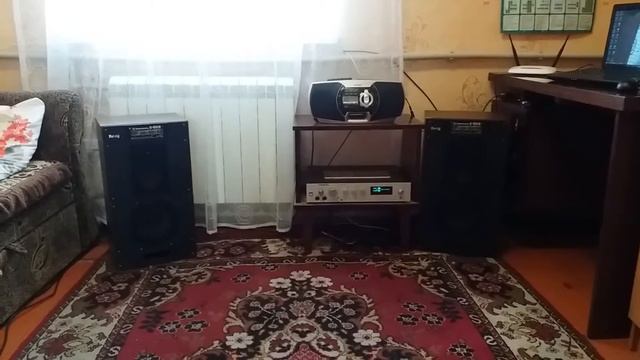 Мой усилитель Radiotehnika У-7101-стерео с АС S-50B и композиция Sandra - Stop For A Minute