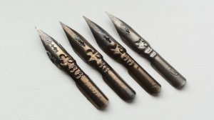 Сравнение перьев №11 (звездочка) и №86