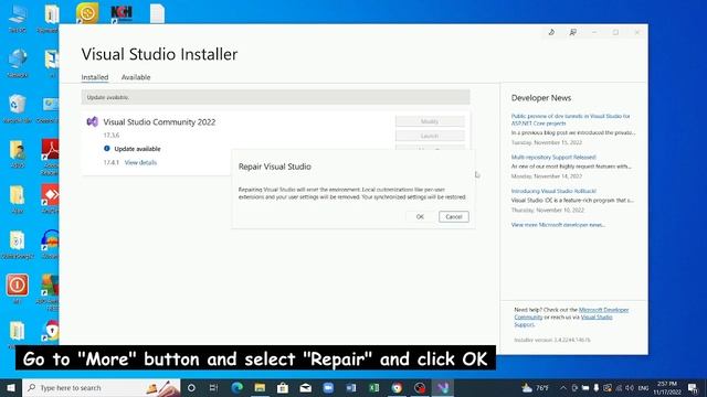 visual studio 2022 loading error |  package management initialization failed in visual studio 2022