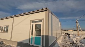 Магазин из сэндвич-панелей 30х15 метров. 450 квадратов, под сетевой магазин. Часть 1 - вид снаружи.