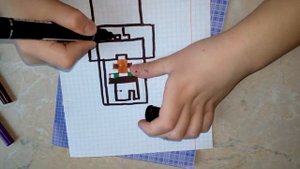 Как нарисовать ведьму из майнкрафта