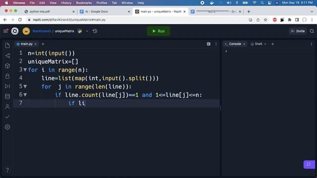 Unique Matrix | Program to Check if Matrix Unique or Not | CCBP IDP Test Answer | Coding Solutions