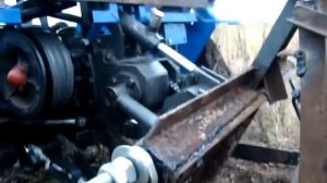 Вспашка трактор Скаут Т-25, 1 корпус, целина, 1 пониженная скорость.