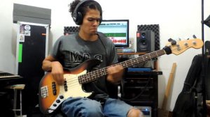 Uptown Funk - Mark Ronson Ft. Bruno Mars (BASS COVER)
