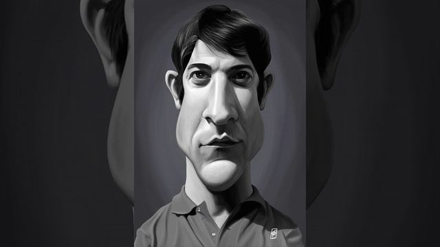 SPEED RENDER CARICATURE ART; Dustin Hoffman Painting Process