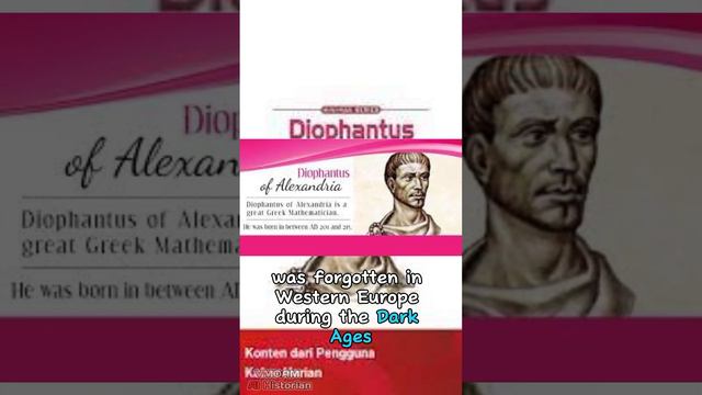 History Of Diophantus using only AI voice