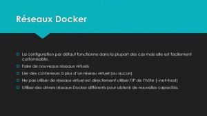 Apprendre Docker 3-9 Concepts Réseaux