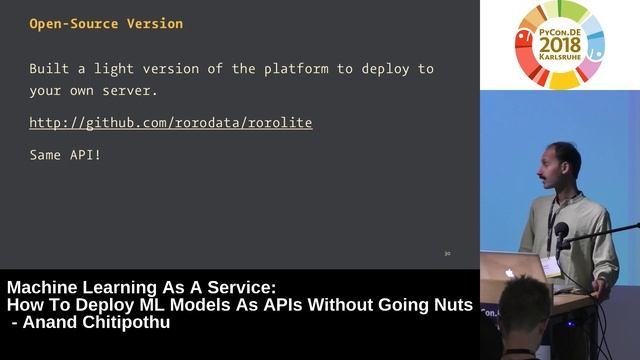 PyCon.DE 2018: How To Deploy ML Models As APIs Without Going Nuts - Anand Chitipothu смотреть онлайн