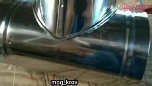 Жестяные работы. Тройник 150х150 из нержавейки