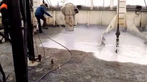 HYVST SPT 650 нанесение гидроизоляции гипердесмо на палубу корабля безвоздушным краскопультом