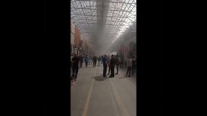 Горит московский рынок «Садовод».