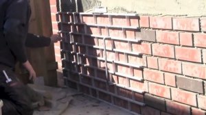 Монтаж клинкерной плитки в специальных формах.