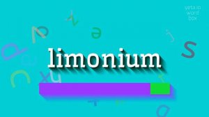 LIMONIUM - HOW TO SAY LIMONIUM?