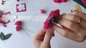 Ободок с цветами своими руками. Розы из фоамирана. DIY flower hair accessories. Foam sheets roses