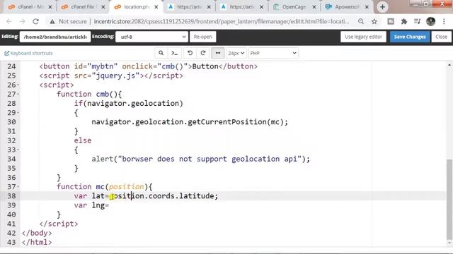 HTML5 Geolocation API Tutorial in One Video in Hindi/Urdu
