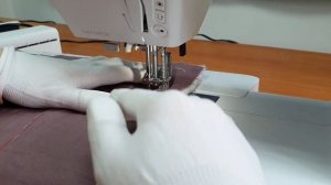 Настройка машины для стежки.