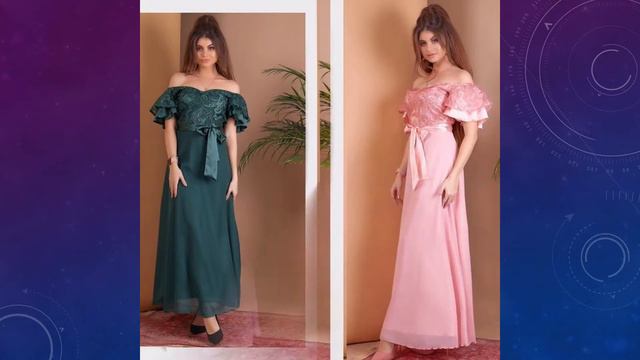 Длинное шифоновое платье смотреть онлайн