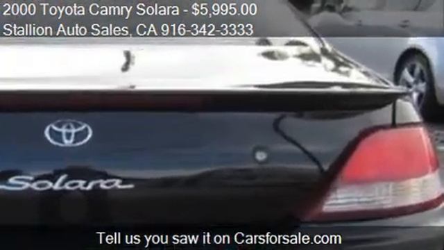 2000 Toyota Camry Solara SE 2dr Coupe for sale in ROSEVILLE, смотреть онлайн
