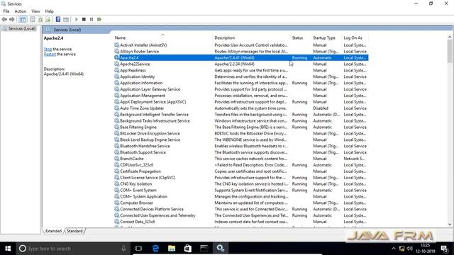 Apache Http Server 2.4 Installation on Windows 10 and configure Apache httpd Service смотреть онлайн