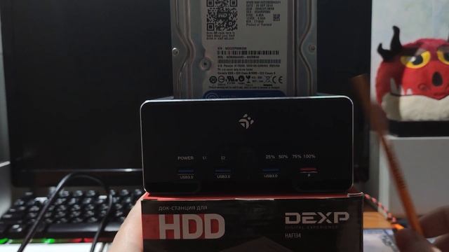 HDD Док-станция DEXP HAF134 за 2599р в DNS | Обзор, замеры скорости в CrystalDiskMark смотреть онлайн