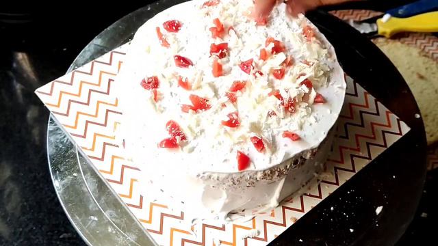 1/2 kg White Forest Cake recipe || 1/2 kg White Forest Cake rate || Half kg Vanilla sponge in tamil