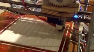 3d принтер. Печать макета дома. Пол. Начало