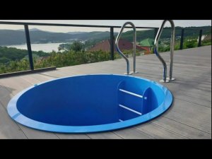 Купель из полипропилена. Купель из пластика от производителя. Купель по индивидуальному проекту.
