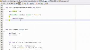 How to Create A Hash Table Project in C++ (Part 7) Defining the Number of Items Helper Function