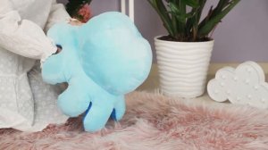 Мягкая игрушка-перевертыш "Осьминожек" синий-голубой, 50см