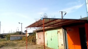 Навес перед гаражом