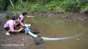 Modern Technology Easy Catching Many Fish Use Many Large Pump Catch Many Fish, Top 10 Wild Fishing