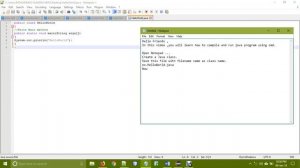 Core Java 04 Compile and run java program using cmd