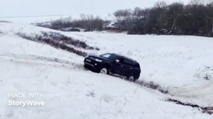 Как едет Pajero sport по снегу