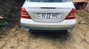 Мерседес w203 c55 amg тюнинг выхлопной системы! Армения ??