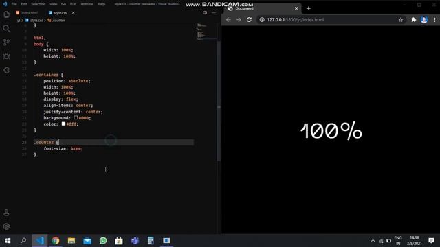 Responsive Counter preloader using html, css and javascript v1 смотреть онлайн