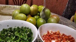 МАРИНОВАННЫЕ ЗЕЛЕНЫЕ ПОМИДОРЫ ПО ГРУЗИНСКИ