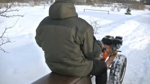 Делаем мотосани. 2 серия. Испытания и покатушки.