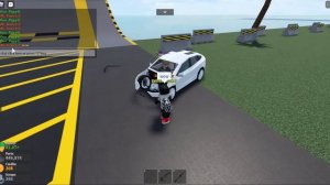 roblox car crushers crash test with tesla model X