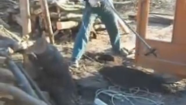 бурение ям под столбы или как вспугнуть самолёт. смотреть онлайн