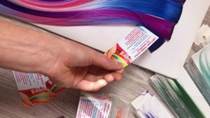 ? Цветные пряди на заколках ? кольорові пряді