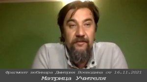 Дмитрий Воеводин о Матрице Учителя (Космоэнергетика Петрова В А). Фрагмент вебинара от 16.11.21 год