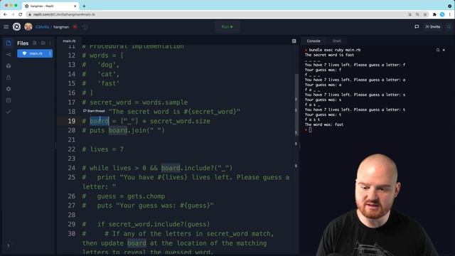 Hangman with ruby for beginners смотреть онлайн