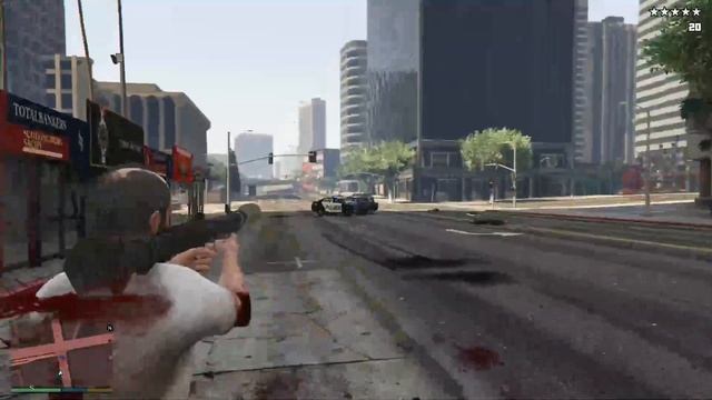 GTA 5 - Epic Five Star POLICE CHASE with Trevor