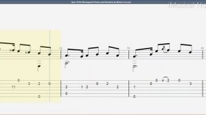 Guitar TAB - Matteo Carcassi : Opus 18 Air Montagnard Theme and Variations | Tutorial Sheet #iMn