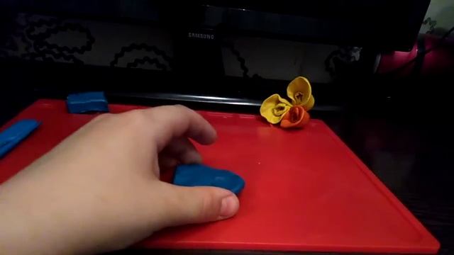 Как сделать розу из пластилина. смотреть онлайн