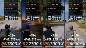 Ryzen 5 7600X vs R7 7700X vs R9 7900X vs Ryzen 7 5800X3D // Test in 7 Games // 1440p