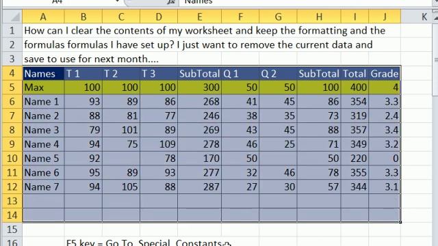 Excel Magic Trick 831: Clear Contents Of Worksheet Keep Formatting & Formulas & Other Clear Tricks смотреть онлайн