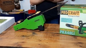 Cordless chainsaw Procraft PKA 40Li unboxing , Aku řetězová pila Pro-craft